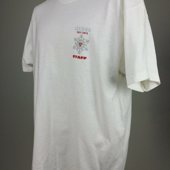 Guess sz XL USA Spellout Triangle Logo T Shirt - Picture 3 of 5